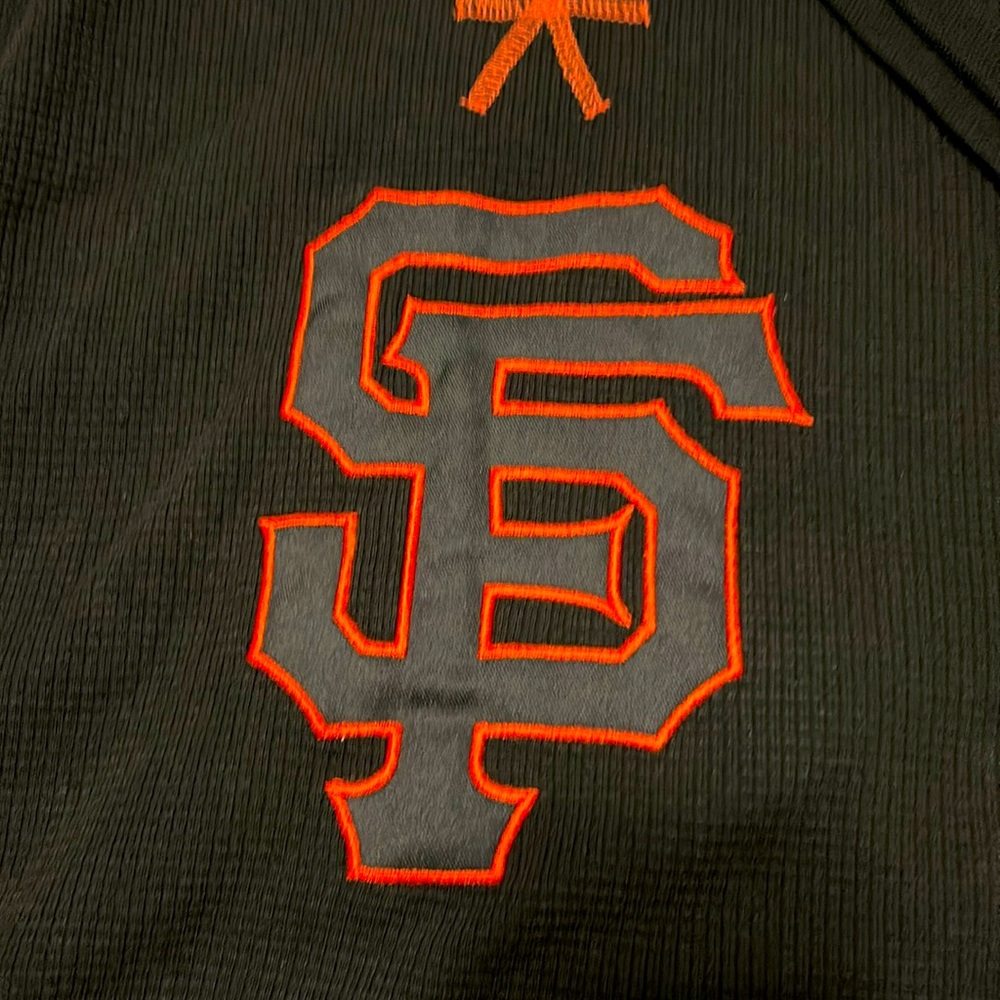 San Francisco Giants baseball Black and Orange Hoodie men size 2XL